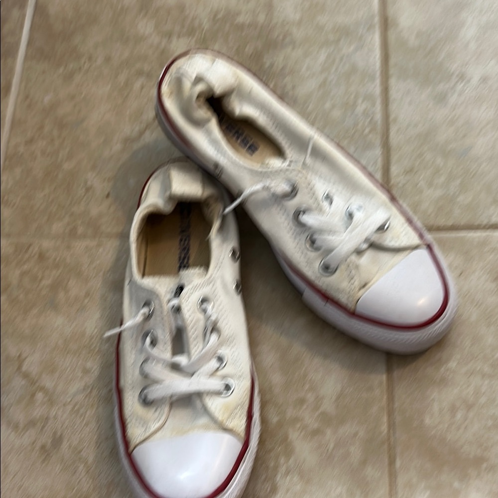 Converse White Canvas Sneakers Low-Top Classic